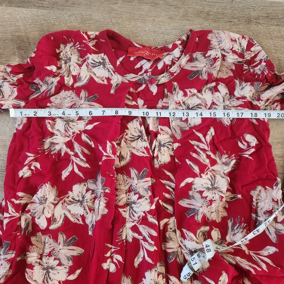 Akira Chicago Red Label Blouse With Pockets. - Picture 14 of 16